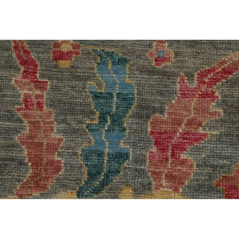 Hand Knotted Oriental 100% Wool Carpet Transitional All-Over Beige & Ivories Oushak Area Rug - 14' 11'' X 12' 0''