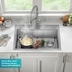 preview thumbnail 15 of 150, KRAUS Kore Workstation Drop-In Stainless Steel Kitchen Sink