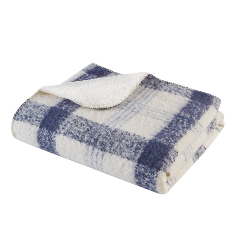Woolrich Bloomington Fake Wool to Sherpa Throw 50x60"