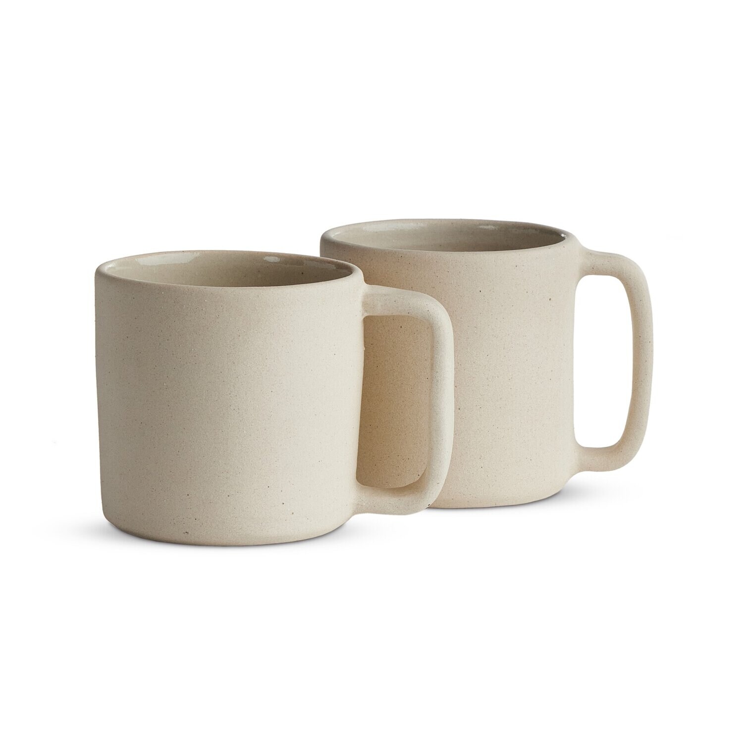 Haven Home Cellar Mug, Set Of 2-Cream Matte Ceramic