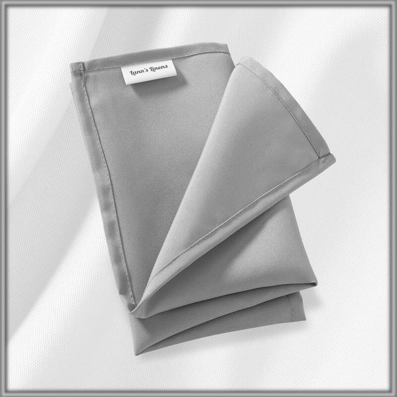 12 Pack 17 Inch Polyester Cloth Dinner Napkins for Party Restaurant