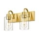 preview thumbnail 91 of 105, Bathroom Vanity Light Fixtures - Farmhouse Wall Light for Bathroom 2-Light - Brushed Gold
