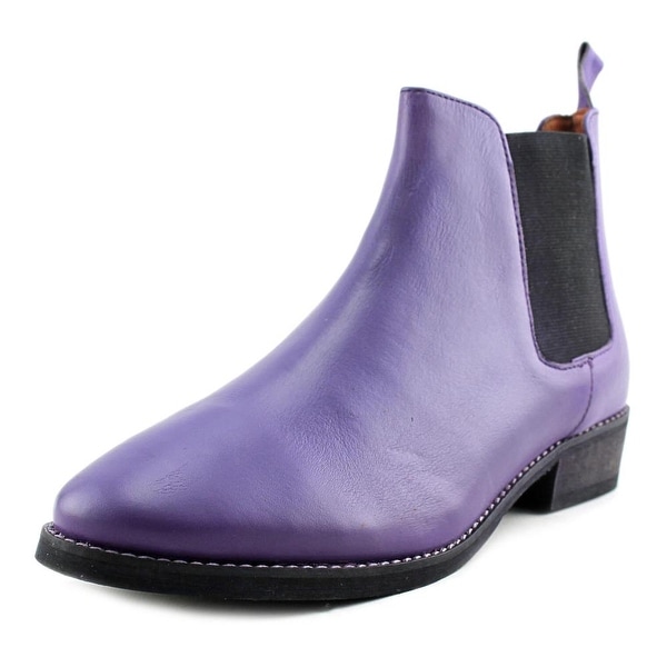 Eight Second Angel Caroline Chelsea Boot Round Toe Leather Ankle Boot