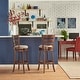 preview thumbnail 4 of 43, Verona Linen Ladder Back Swivel Bar Stool by iNSPIRE Q Classic