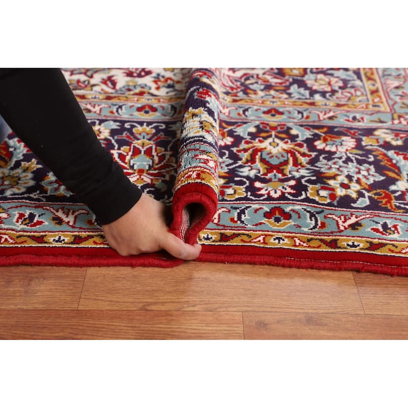 Traditional Kashan Turkish Area Rug Machine Made Living Room Carpet - 9'6" x 12'6"
