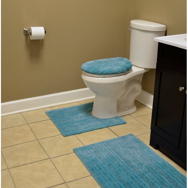 Grand Isle 3pc Washable Bathroom Rug Set Overstock 27189299