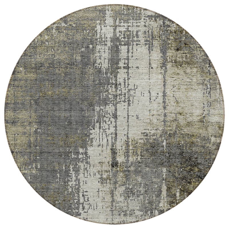 Machine Washable Indoor/ Outdoor Chantille Abstract Ombre Rug