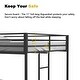 preview thumbnail 4 of 7, Sturdy Full over Full Bunk Bed Metal for Kids and Adult,Low Profile