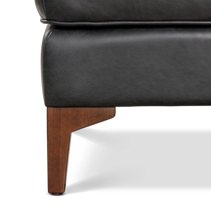 Poly & Bark Essex Genuine Italian Leather Rectangular Ottoman