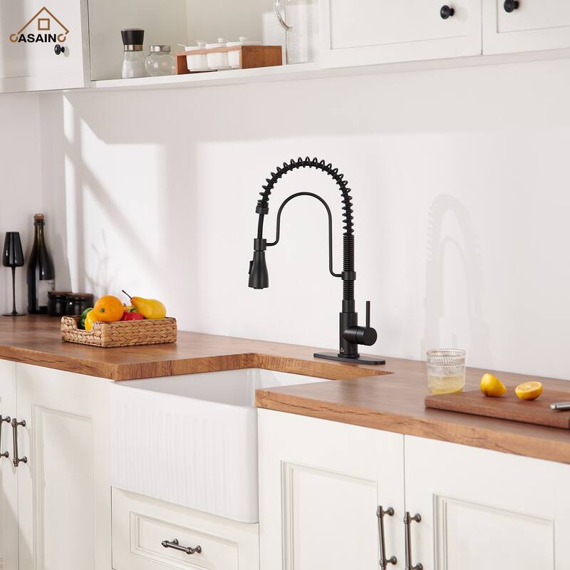 Single Handle Pull Down Sprayer Kitchen Faucet