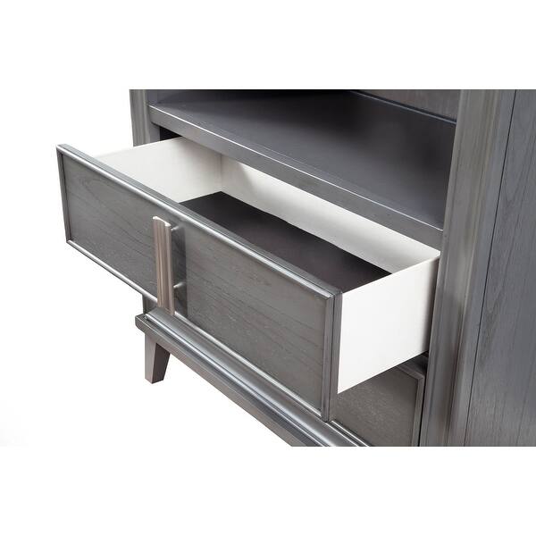 Alpine Furniture Lorraine 5 Drawer TV Media Chest, Dark Grey - Bed Bath & Beyond - 28048952 Alpine Furniture Lorraine 5 Drawer TV Media Chest, Dark Grey - Bed Bath & Beyond - 28048952