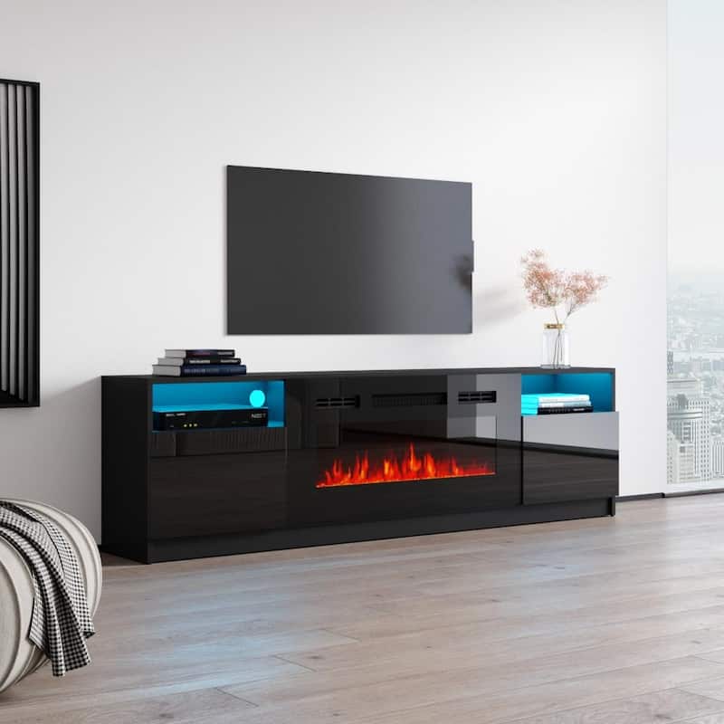 Strick & Bolton Amsden Electric Fireplace TV Stand