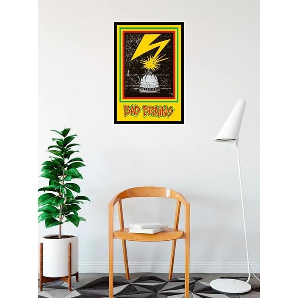 bad brains 限定写真集 Bad Brains Debut Album Framed Poster - 24 x 36 Inch - Bed Bath