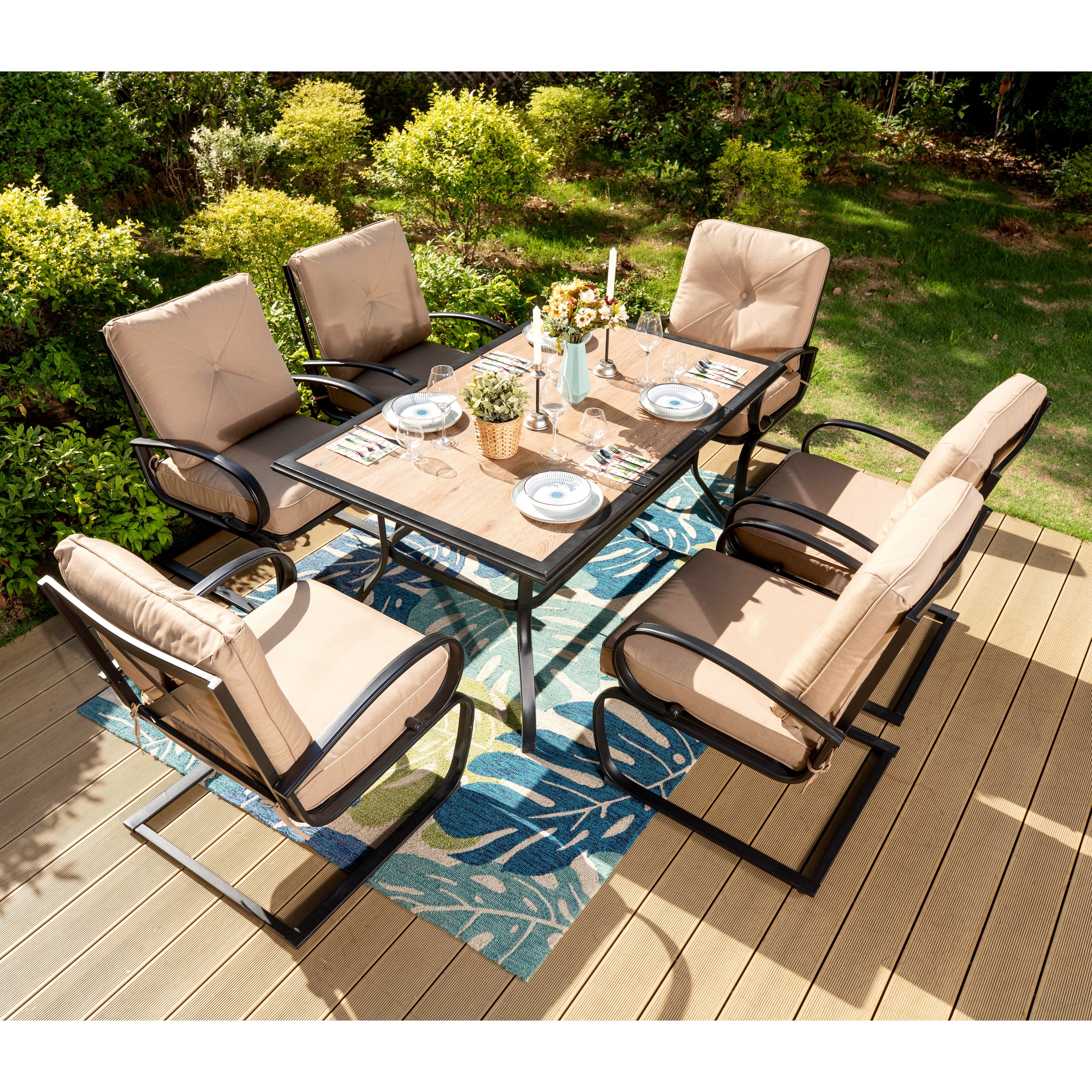 Piece Home Depot Outdoor Patio Table And Chairs Outdoor Tables