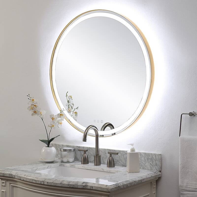 Uttermost 09947 Crofton 32" Diameter Circular Flat Accent Mirror