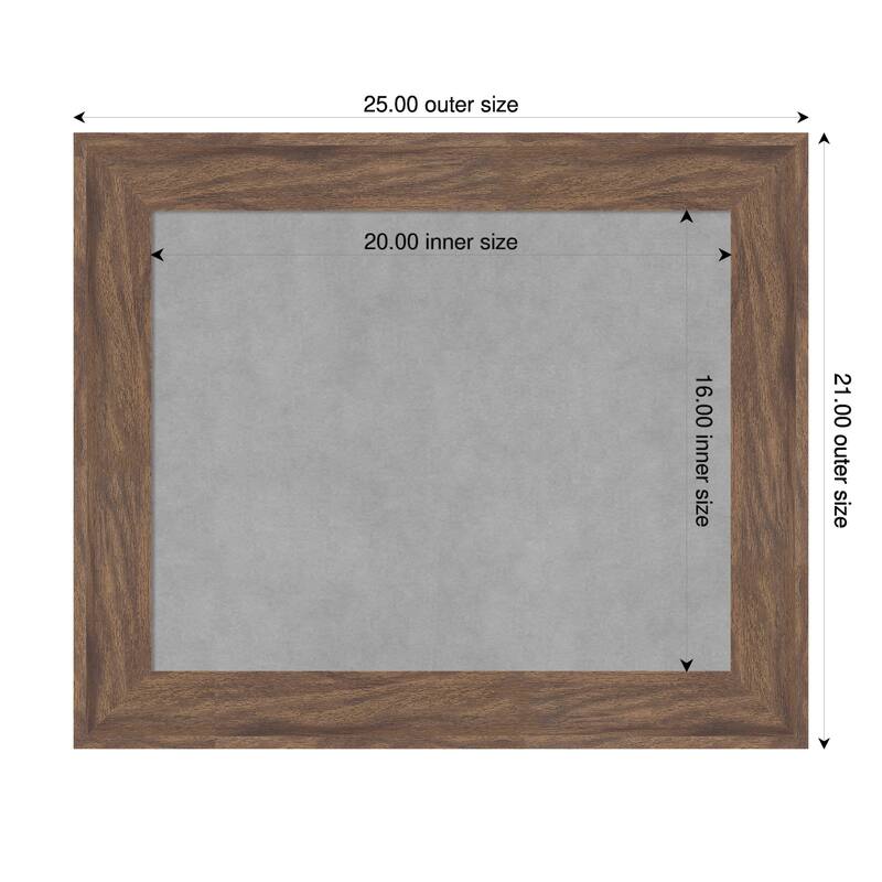 Amanti Art Pia Medium Brown Framed - 25 x 21 in