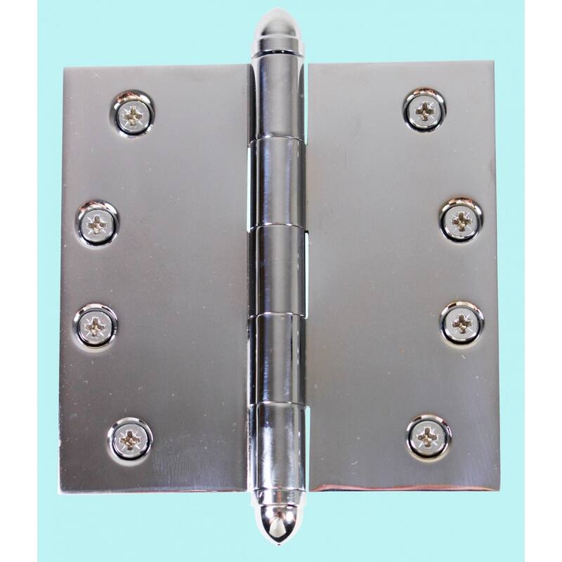 Chrome Solid Brass Cabinet Hinge Helmet Tip 4 Renovators Supply