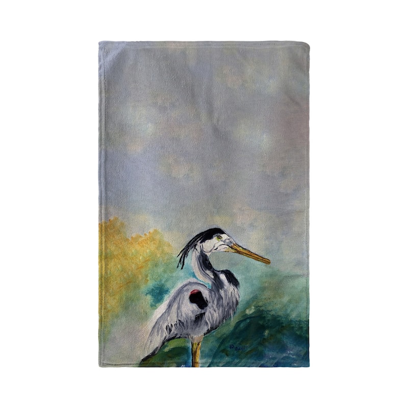 Betsy's Blue Heron Kitchen Towel - 16x25