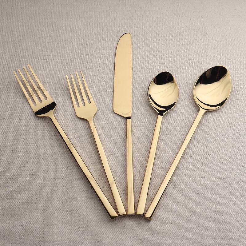 Jason Gold PVD 5 Pc. Flatware Set