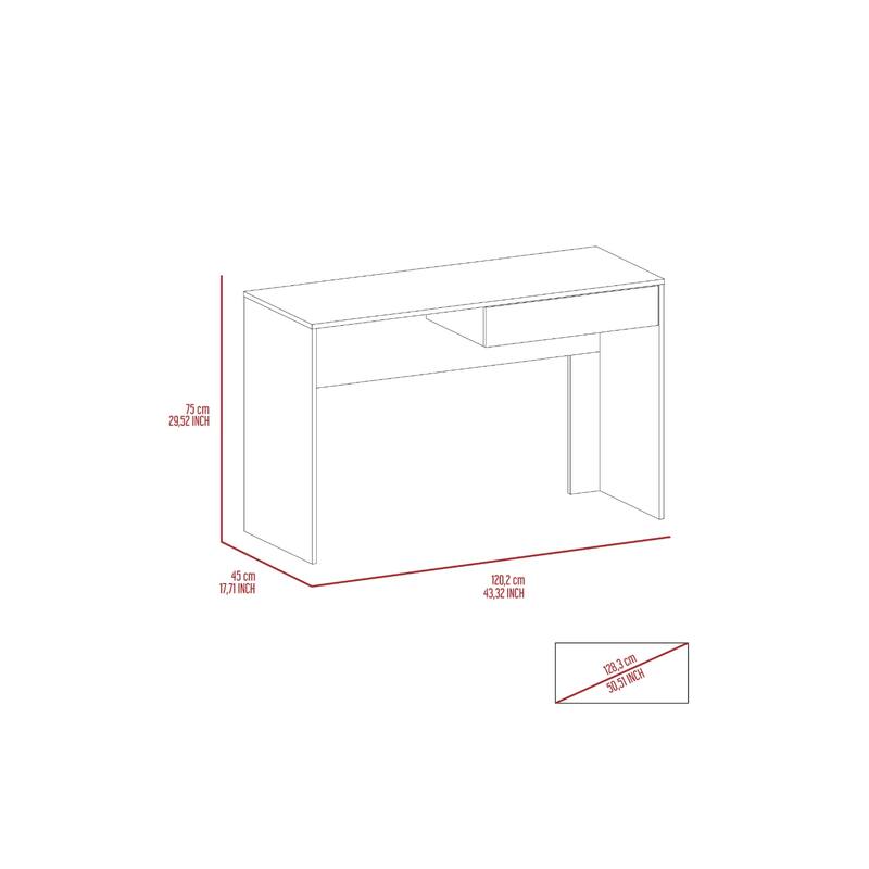 Baku Desk - Black Wengue Finish - Modern Computer Writing Table