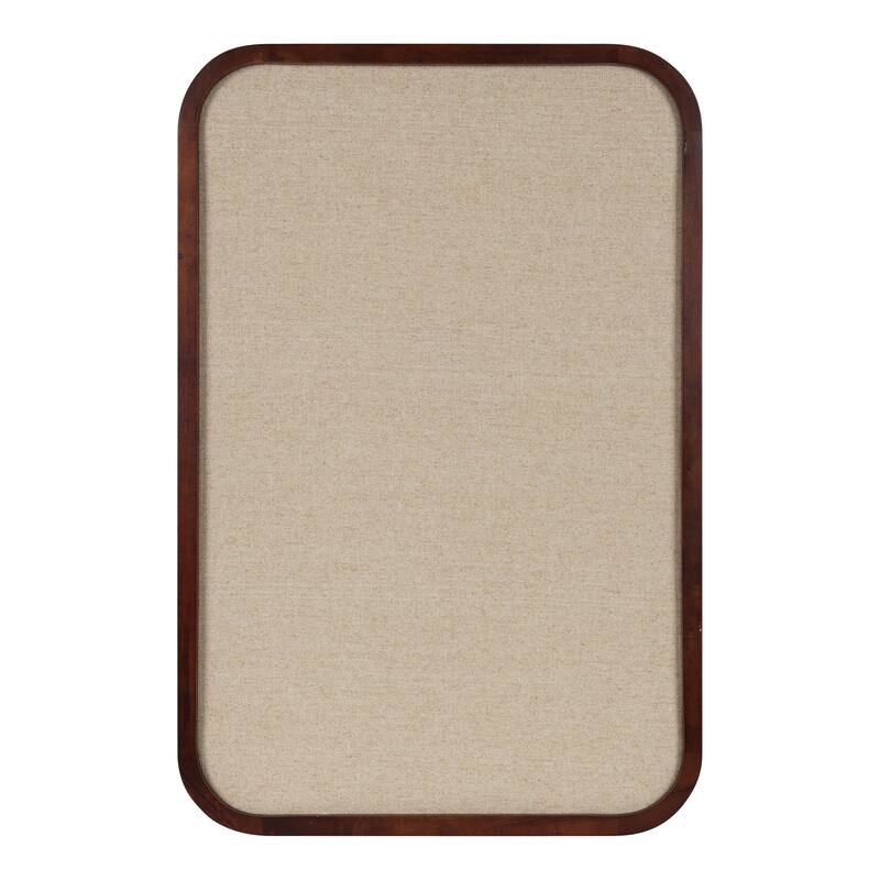 Kate and Laurel Hutton Wood Framed Fabric Pinboard