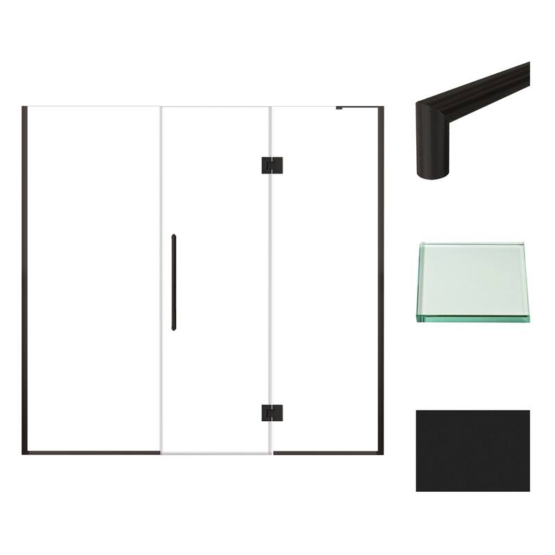 Transolid EHTF78307610C-T Elizabeth 76" High x 78" Wide Hinged Semi