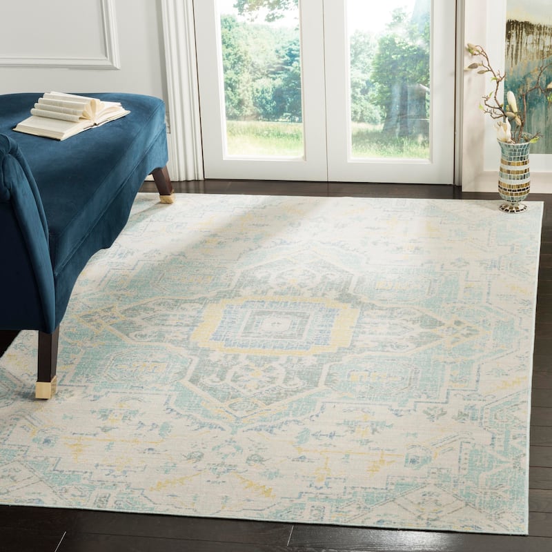 SAFAVIEH Windsor Heddy Shabby Chic Oriental Polyester Rug