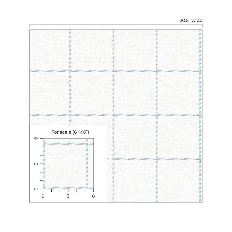 NextWall Classic Striped Check Peel and Stick Wallpaper