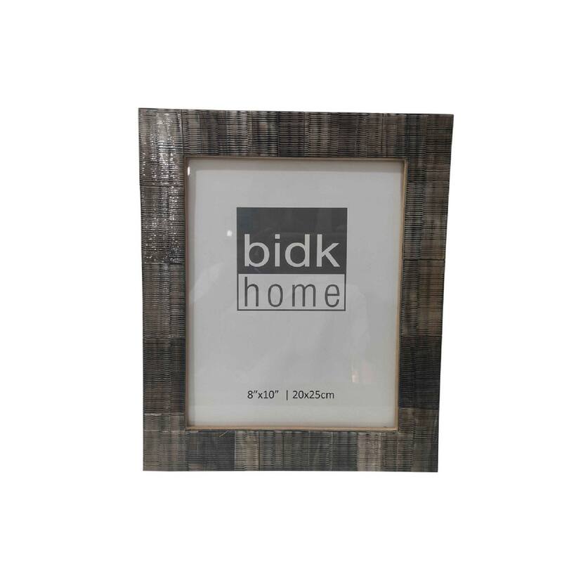Black Picture Frame Horn Etching - BLACK - 8x10