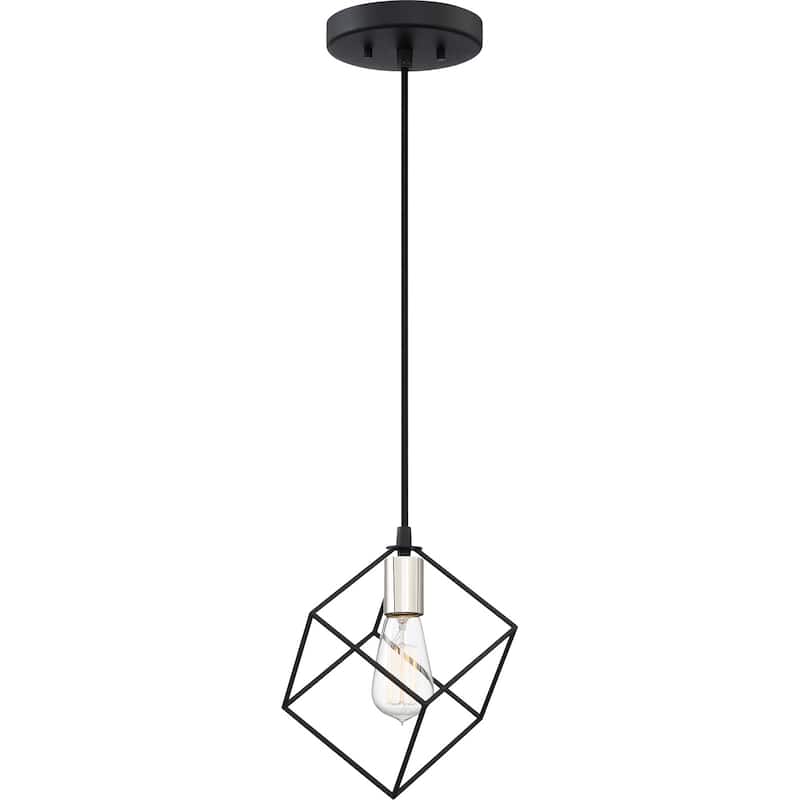 Holograph 1-Light Mini Pendant in Earth Black