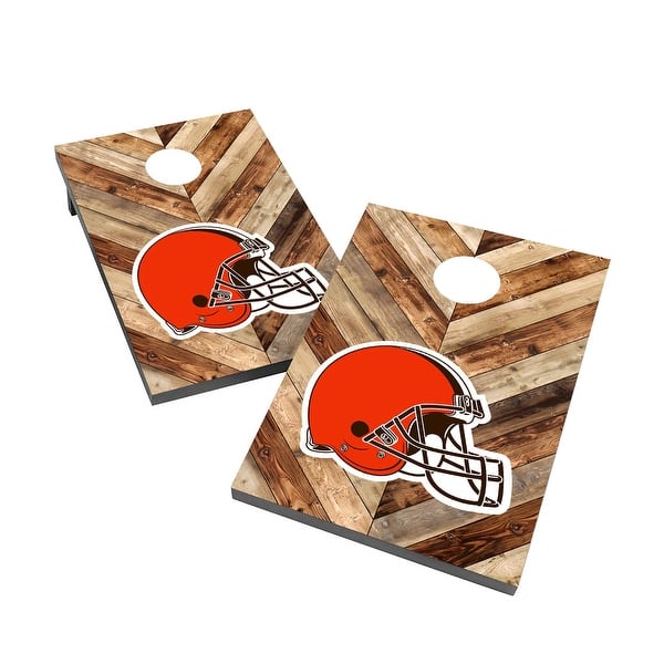 slide 2 of 5, Cleveland Browns 2x4 Cornhole Bag Toss Include Carry Case