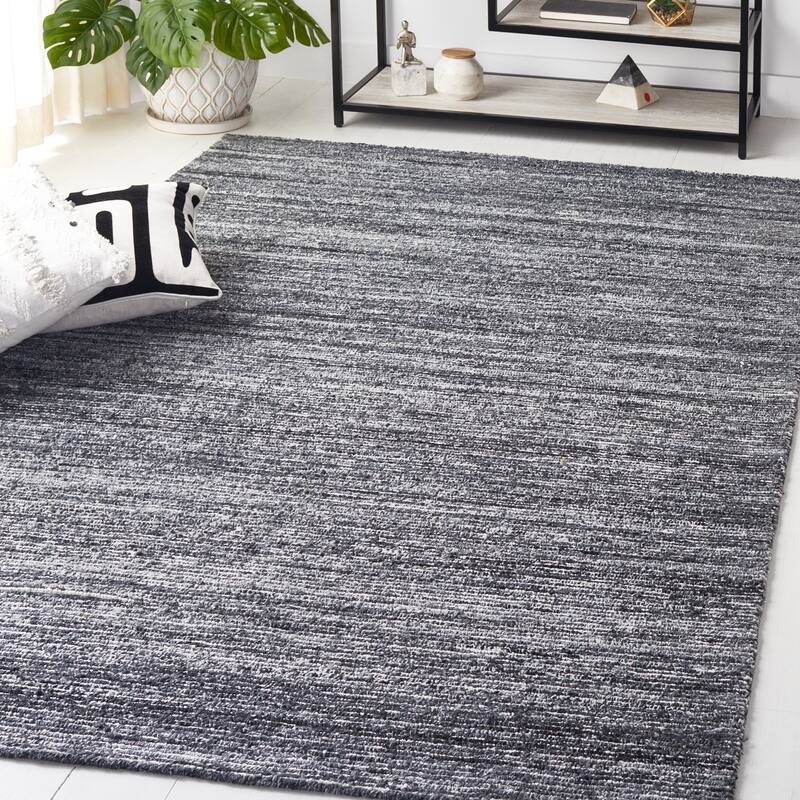 SAFAVIEH Handmade Mirage Adelie Modern Rug - 6' x 9' - Dark Grey/Ivory