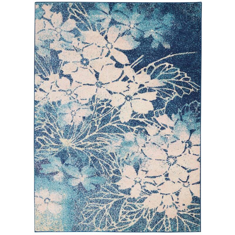 Nourison Tranquil Contemporary Abstract Floral Area Rug