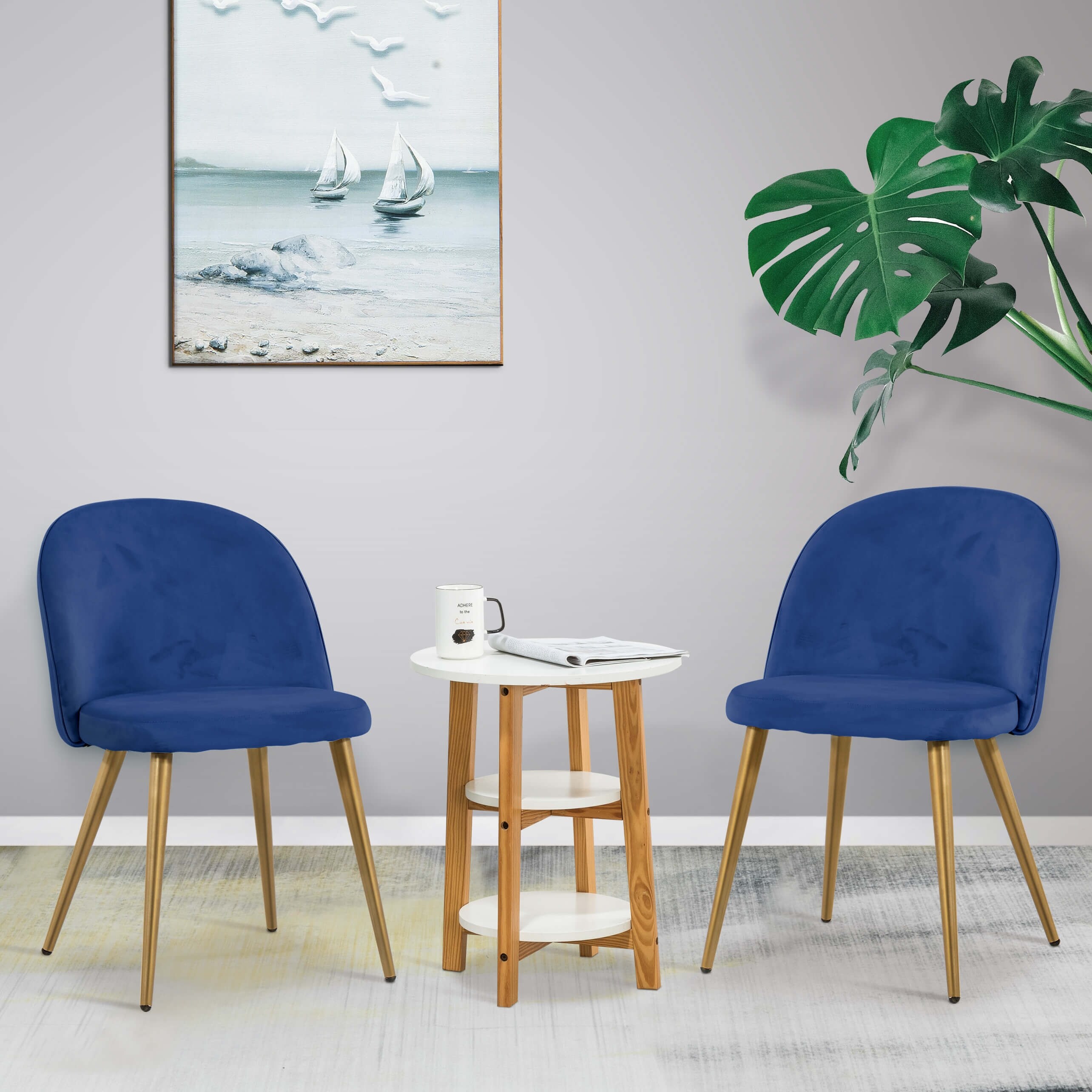 Light blue metal chairs deals