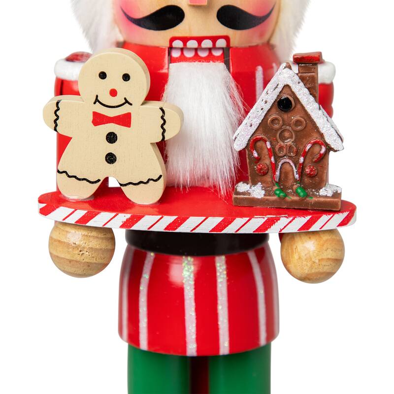 Gingerbread Chef Wooden Christmas Nutcracker - 15"