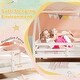 preview thumbnail 19 of 19, Twin House Bed with Trundle and Fence Rail Perfect for Sleepovers