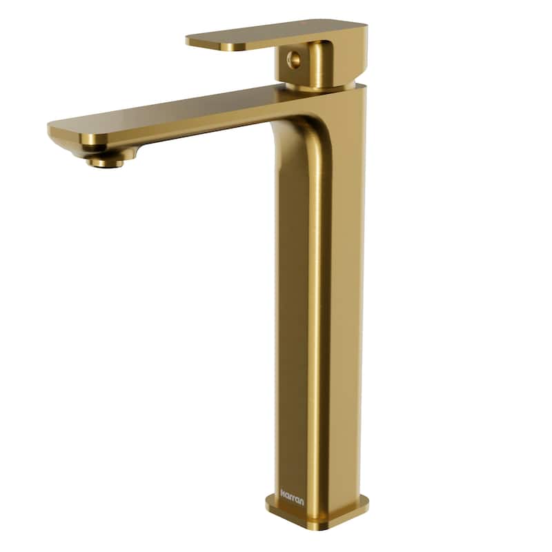 Karran Venda KBF512 Single-Handle Single Hole Vessel Bathroom Faucet with Matching Pop-up Drain