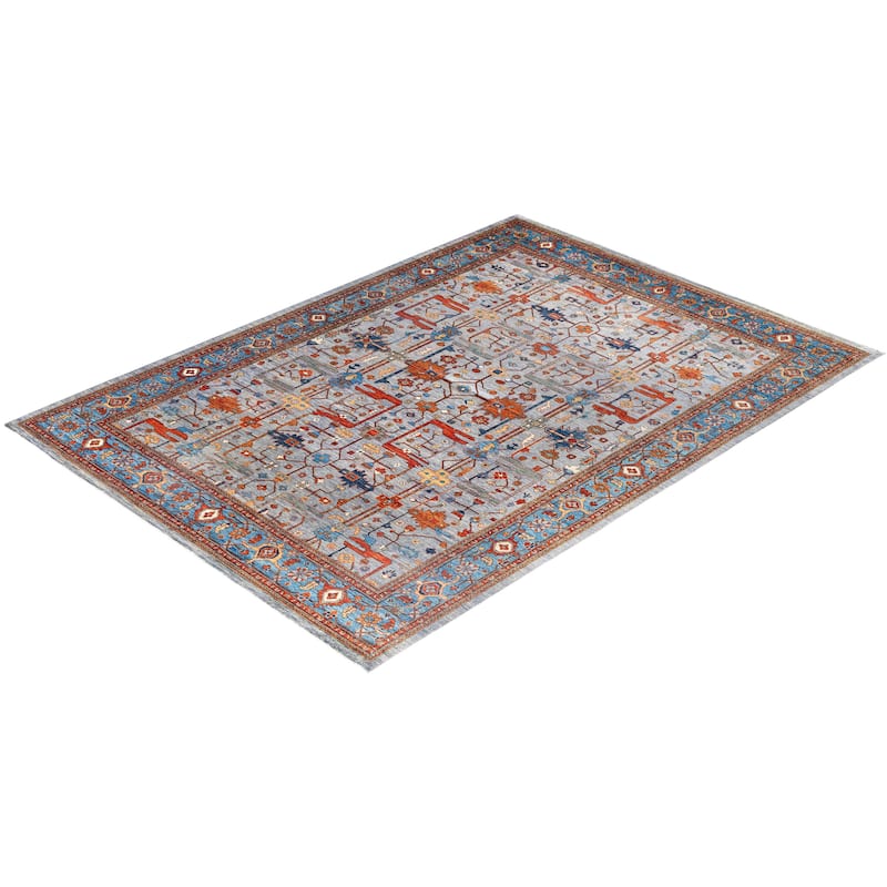 Serapi One-of-a-Kind Hand-Knotted Area Rug - Gray - 10' 2" x 14' 0"