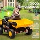 preview thumbnail 3 of 7, Kids 12V Dump Truck Ride-On with Automatic Dumping, Spring Suspension & Built-In Music - Yellow