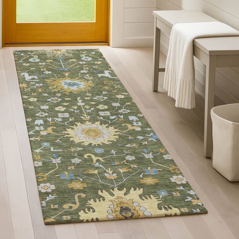 Machine Washable Indoor/ Outdoor Global Dillon Chantille Rug