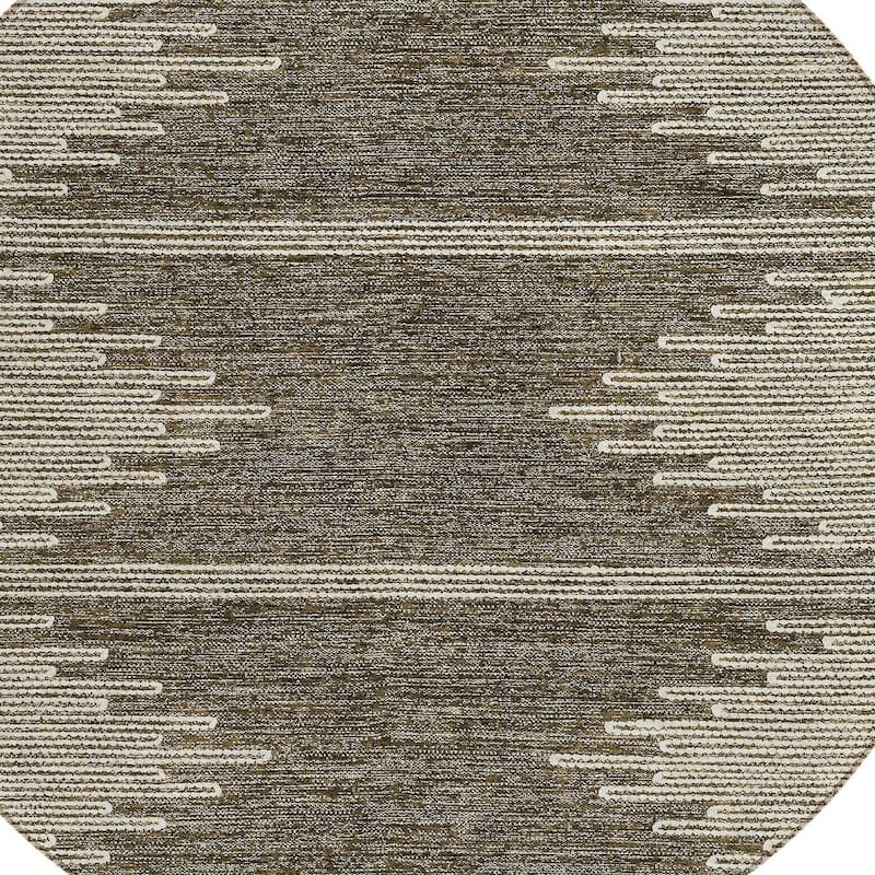 HomeRoots Abstract Transitional Rectangle Outdoor Rug