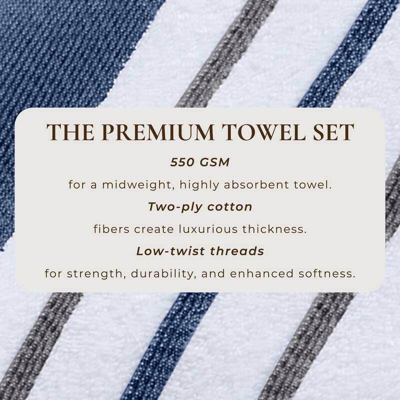 Linery & Co. Luxury Cotton Decorative Towel Set.