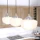 Option Brushed Nickel-White Glass
