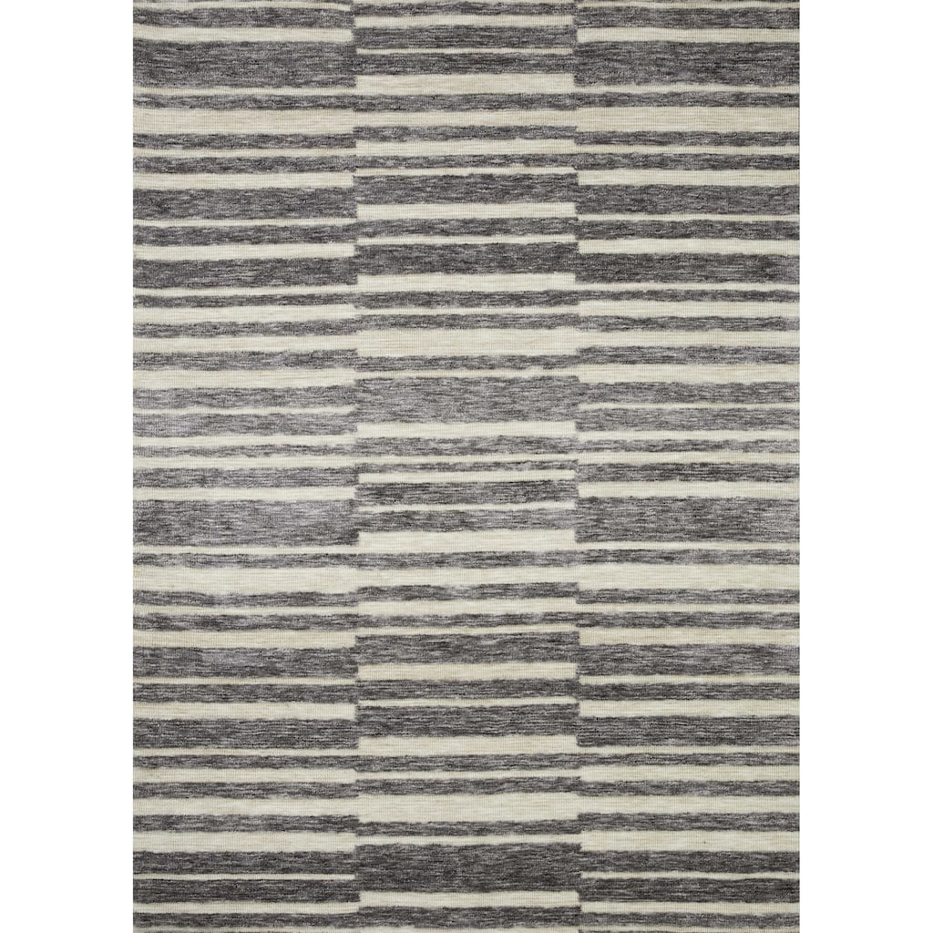 Alexander Home Hudson Modern Abstract Stripe India Area Rug