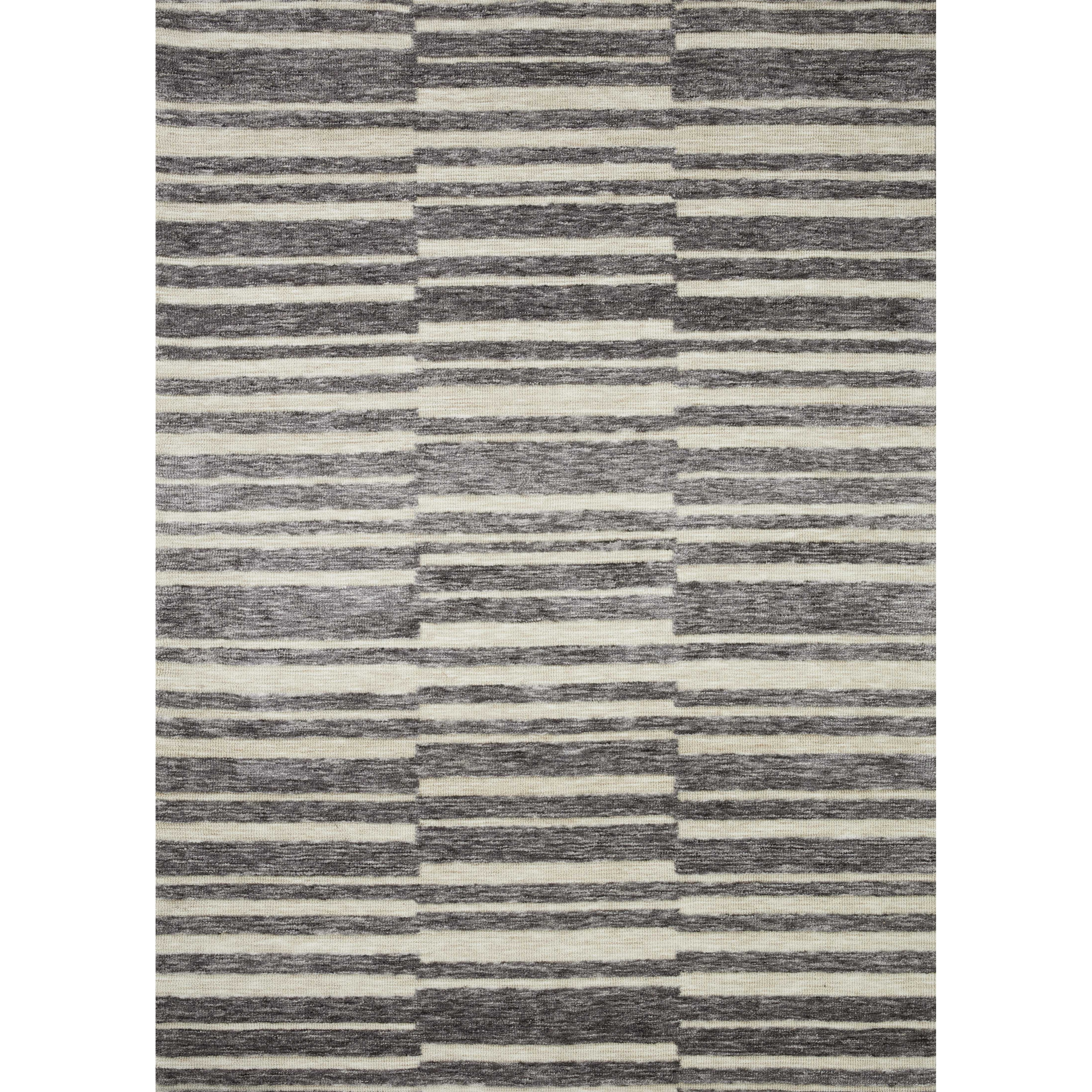 Alexander Home Hudson Modern Abstract Stripe India Area Rug