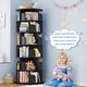 preview thumbnail 68 of 102, 4/5/6 Tiers Round Rotating Bookcase, Revolving Floor Standing Bookshelf Corner Organizer Display