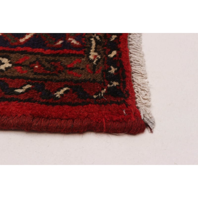 ECARPETGALLERY Hand-knotted Andelz Red Wool Rug - 3'3 x 6'1