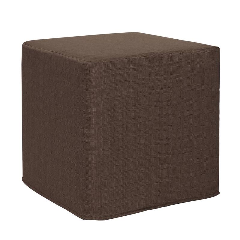Allan Andrews No Tip Block Ottoman with Cover, Sterling Collection