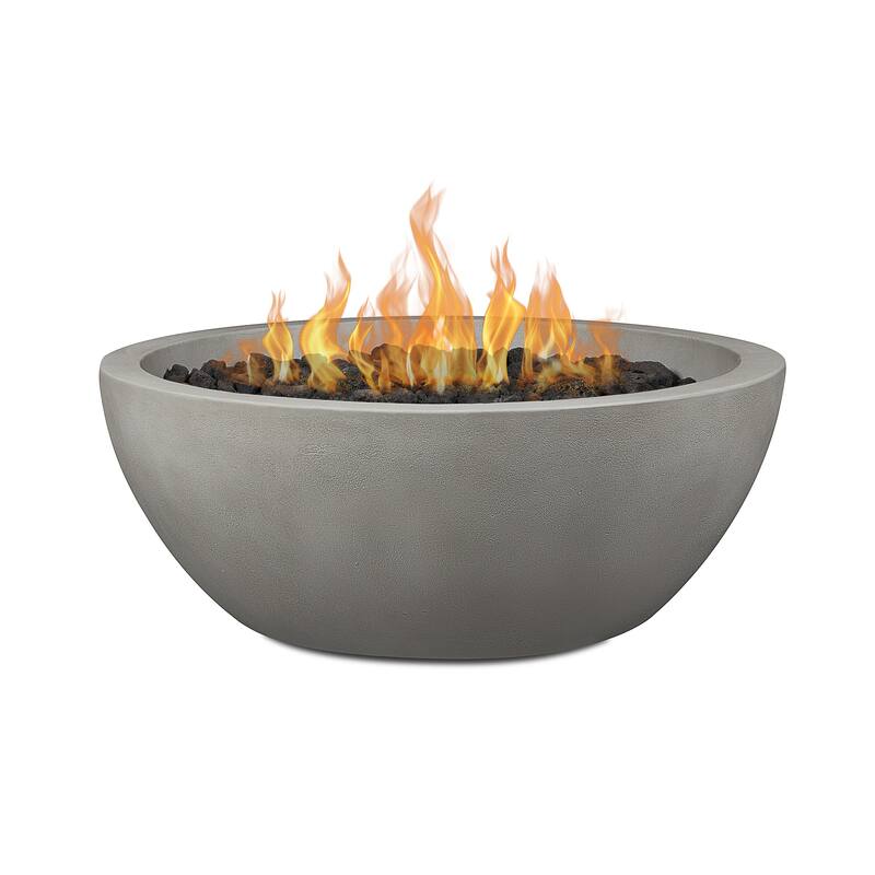 Alta Medium Natural Gas Fire Bowl in Shade by Jensen Co - 38 x 38 x 14