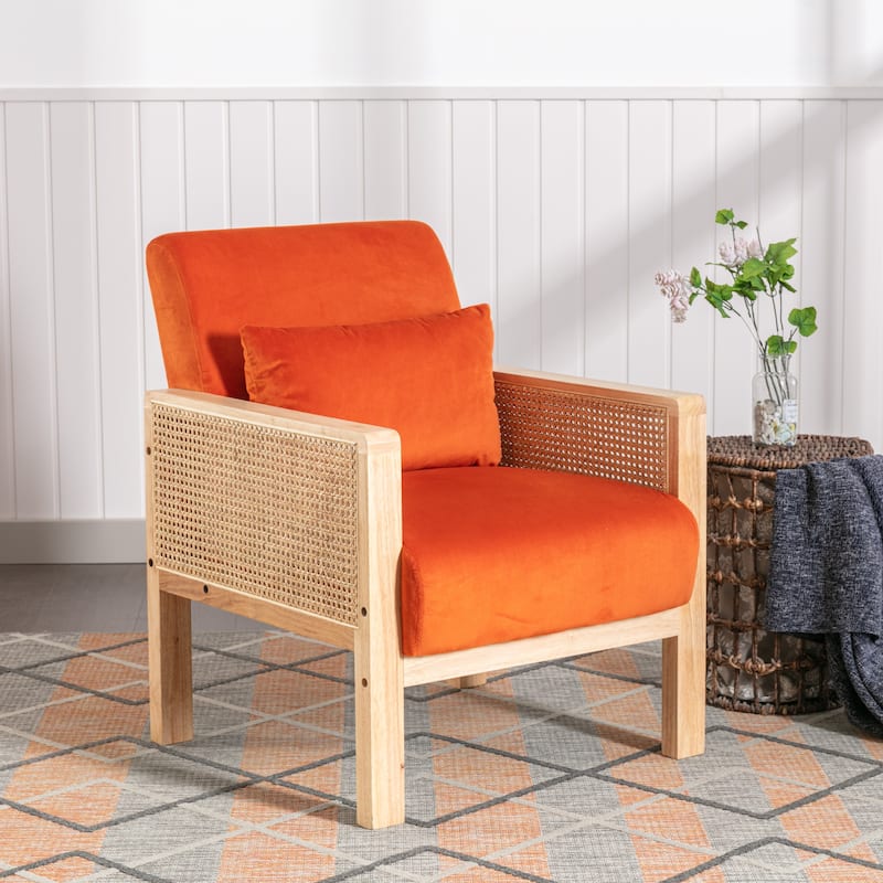 Ebello Solid Wood Accent Chair